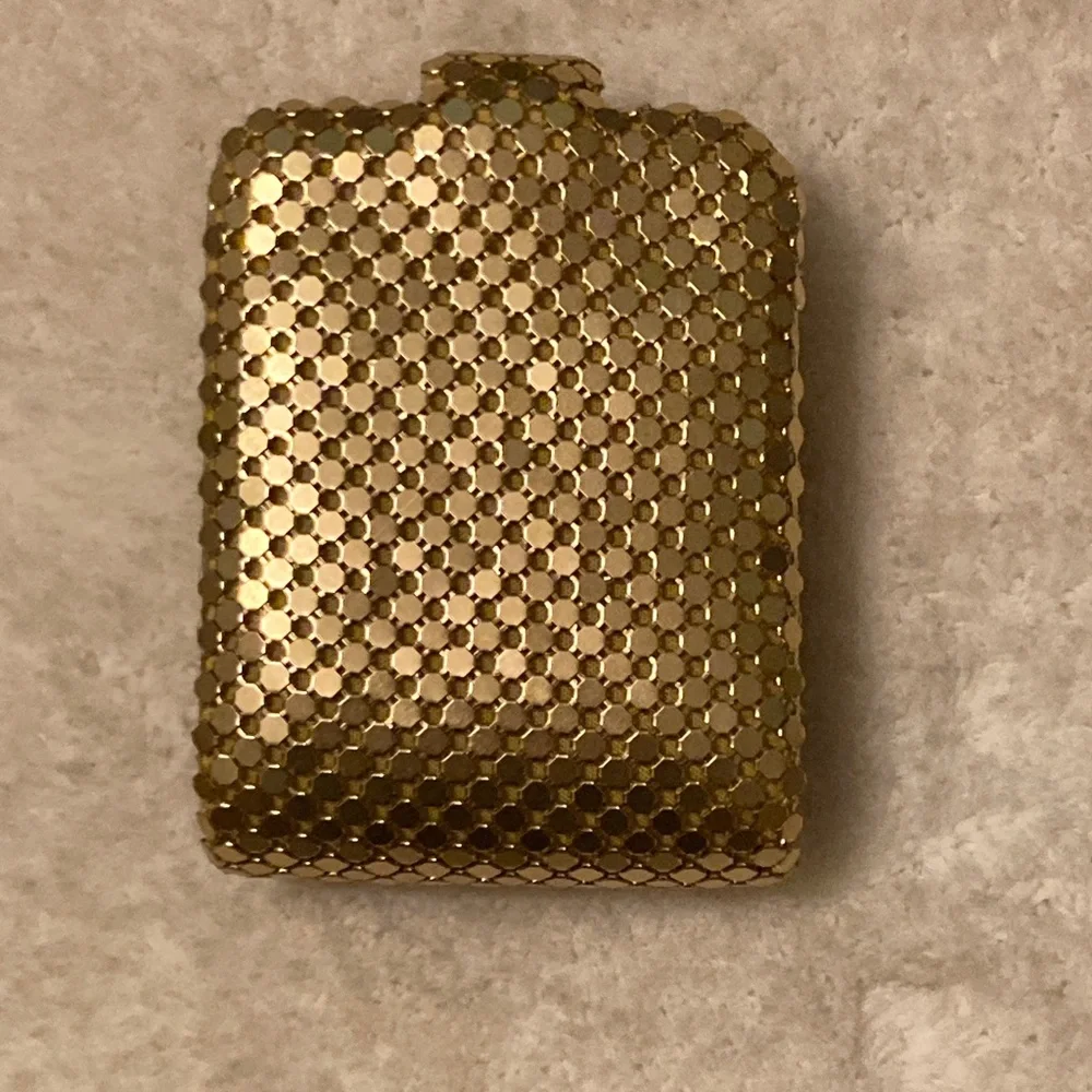 Gold Mesh Swanky Lipstick case ….holds 2 lipsticks ….dripping class